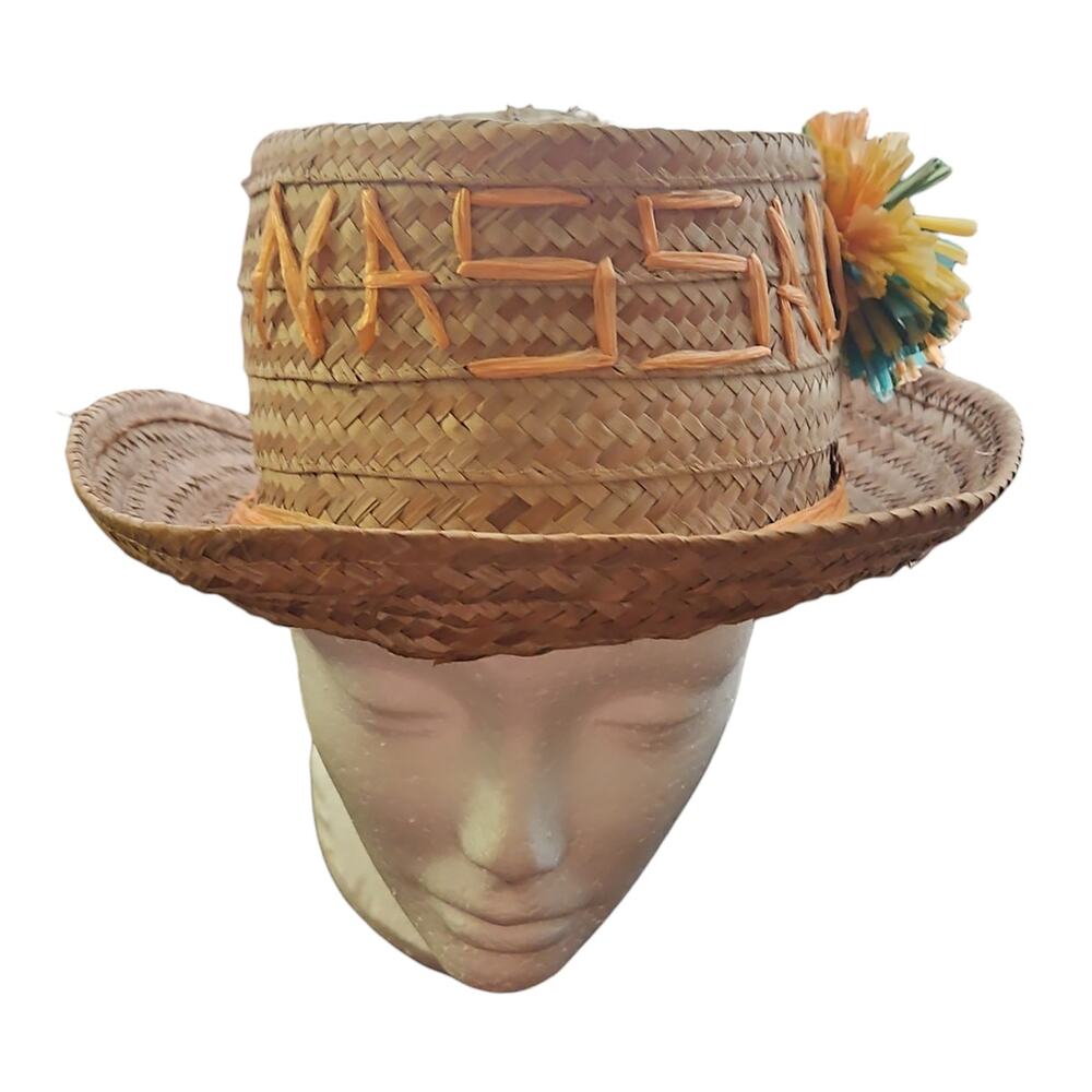 Vintage Nassau Straw Hat Handmade